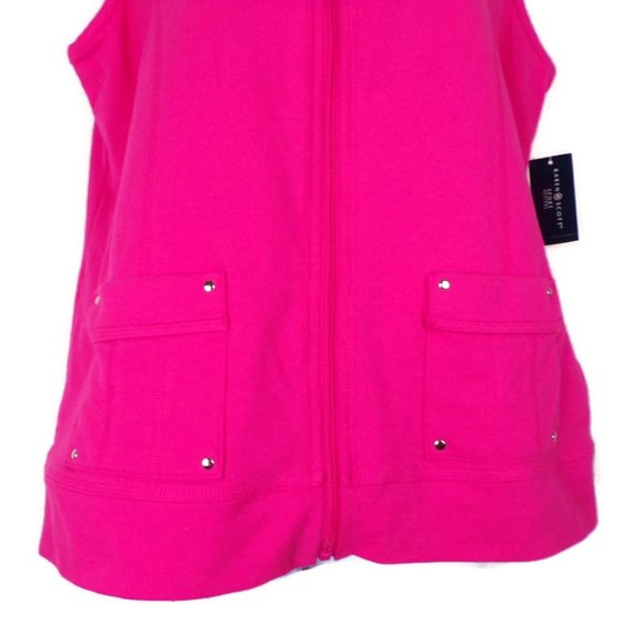 Karen Scott Sport Zip Up Vest Petite Med 2214 - Picture 4 of 7